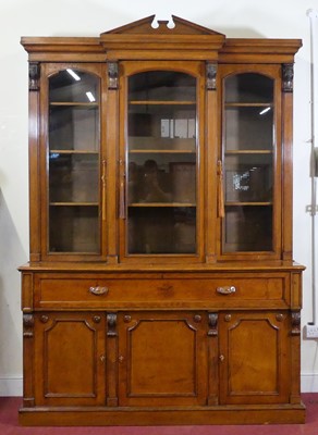 Lot 2507 - An early Victorian oak library...