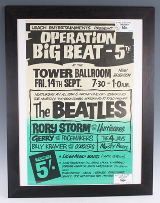 Lot The Beatles, an original advertising poster...