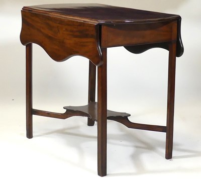 Lot 2545 - A George III mahogany butterfly Pembroke table,...
