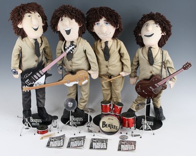 Lot 1355 - The Beatles, a set of four dolls by Applause...
