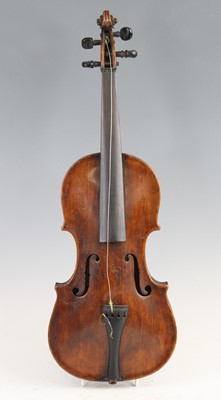 Lot 1361 - An English 3/4 violin, having a two piece...