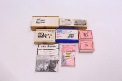 Lot 849 - Eight unbuilt white metal 4mm scale kits by...