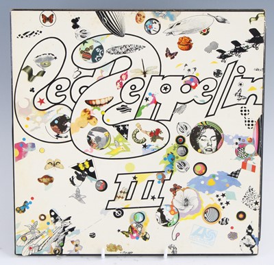 Lot 1087 - Led Zeppelin, a collection of three LPs to...