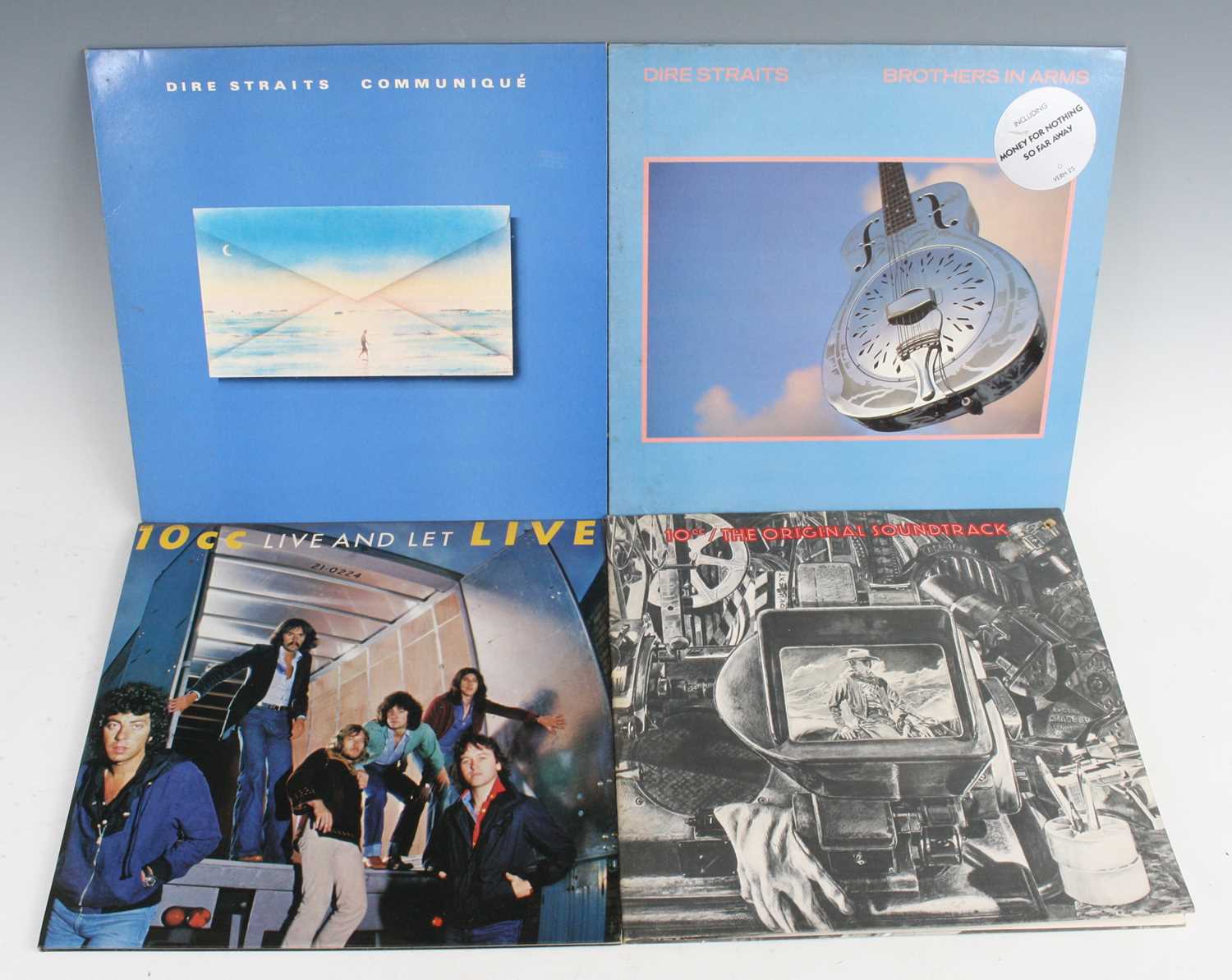 Lot 1057 - Dire Straits/10cc - a collection of LPs to...