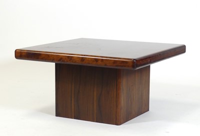 Lot 449 - A 1980s Danish hardwood low square coffee...