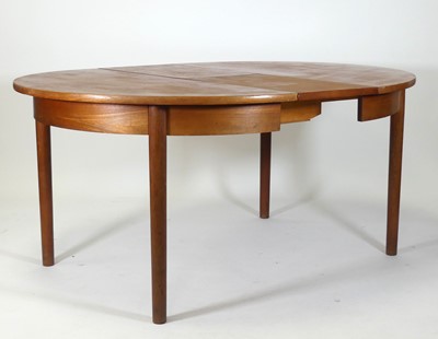 Lot 1281 - A 1960s teak extending dining table by...