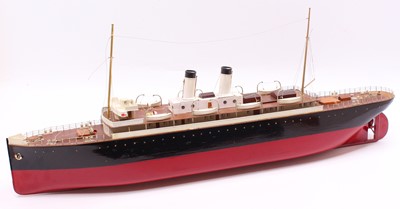 Lot 49 - Bassett Lowke wooden Ocean Liner, dating from...