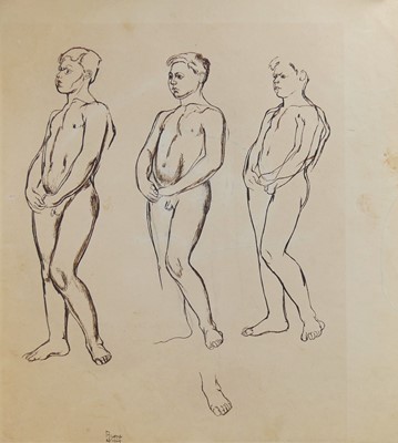 Lot 283 - Edward Burra (1905-1976) - Standing male nude...