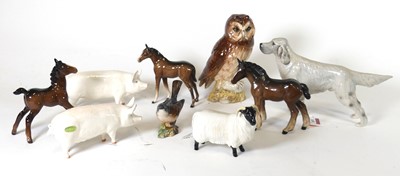 Lot 149 - A collection of Beswick figures, to include...
