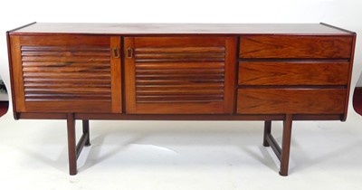 Lot 452 - A 1960s Indian rosewood long sideboard by A.H....