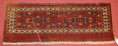 Lot 1188 - A Persian woollen Yomut Torba, as purchased...