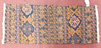 Lot 1187 - A Persian woollen flatweave Turkoman textile...