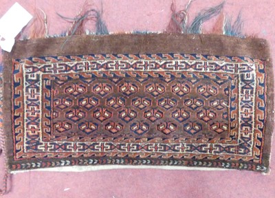 Lot 1193 - A Yomut woollen complete storage bag, 32 x 66cm