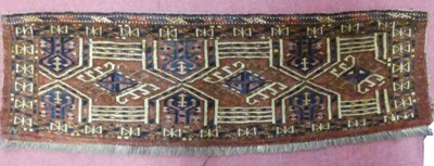 Lot 1194 - A Persian woollen Bashir Mafrash, 32 x 102cm...
