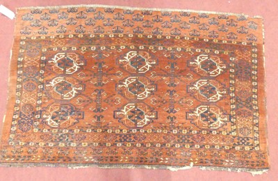 Lot 1180 - A Persian woollen Ersari bagface, 91 x 147cm....