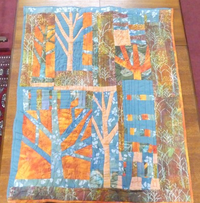 Lot 1181 - Bridget Buchan - Winter Trees, applique...