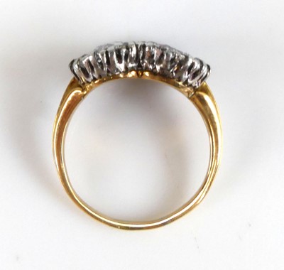 Lot 2265 - A yellow and white metal, ruby and diamond...
