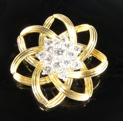 Lot 2239 - A yellow and white metal Tiffany & Co stamped...