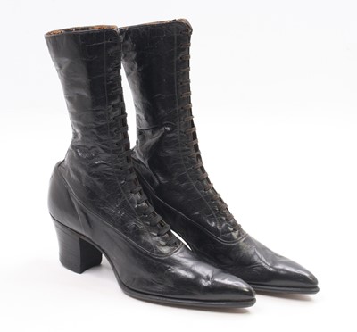 Lot 467 - A pair of early 20th century ladies black...