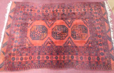 Lot 1163 - A Persian woollen Bokhara rug, 2nd half 20th...