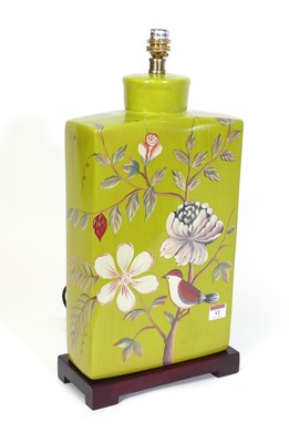 Lot 12 - A contemporary pottery table lamp, of...