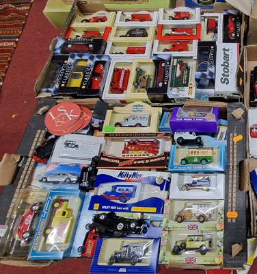 Lot 1516 - Two trays of boxed modern issue diecast, to...