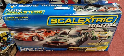 Lot 1520 - A Scalextric digital Aston Martin DBR9 Porsche...