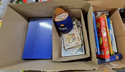 Lot 1528 - Four boxes of children's annuals, other books...