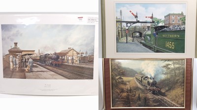 Lot 1541 - Mixed Railway framed pictures and prints to...