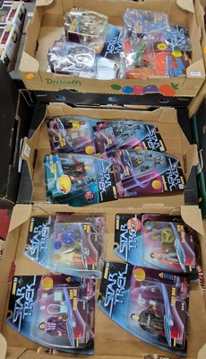 Lot 1560 - Three trays of Playmates Star Trek boxed...
