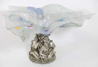 Lot 39 - A contemporary table centrepiece, the textured...