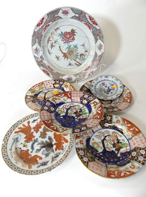 Lot 81 - A 19th century Chinese porcelain charger,...