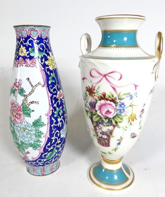 Lot 115 - A Minton Rose Basket pattern vase, No.6106,...