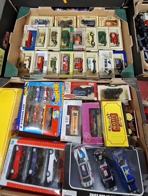 Lot 1587 - Two trays containing modern issue diecast to...