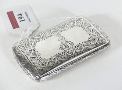 Lot 194 - A Victorian silver pocket snuff box, of...