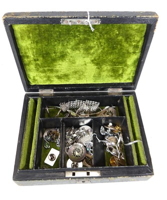 Lot 228 - A collection of silver and white metal...
