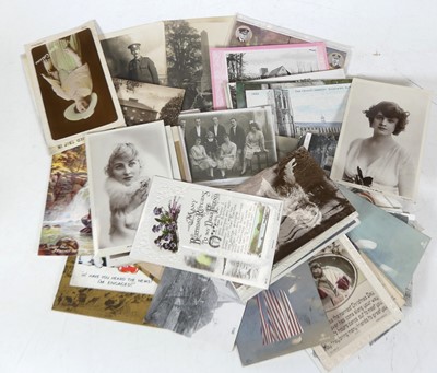Lot 231 - A collection of postcards, to include military...