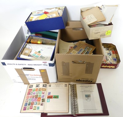 Lot 264 - A collection of Great British and world stamps,...