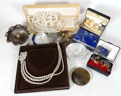 Lot 245 - A collection of items to include a white metal...