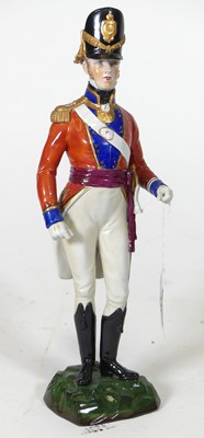 Lot 131 - A Sitzendorf porcelain figure 'Coldstream...