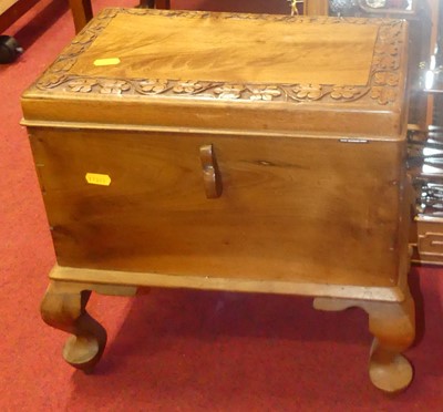 Lot 1121 - A contemporary Eastern hardwood single door...