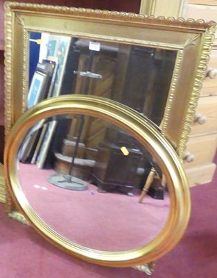 Lot 1122 - A contemporary gilt framed bevelled...