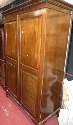 Lot 1155 - An early 20th century mahogany double door...