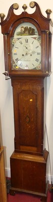 Lot 1204 - A circa 1800 provincial oak and mahogany...