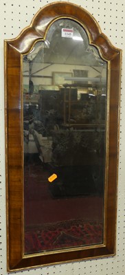 Lot 1145 - A circa 1900 walnut arch top cushion frame...