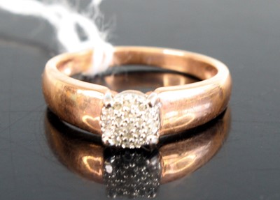 Lot 308 - A modern 9ct white gold diamond point set...