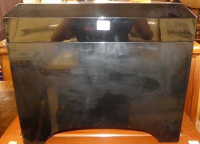 Lot 1221 - A contemporary Japanese black lacquered...