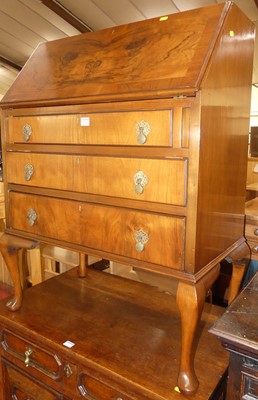 Lot 1226 - A 1930s walnut, figured walnut, and...