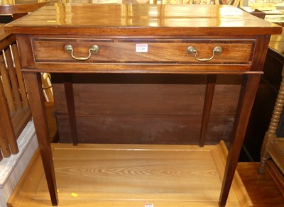 Lot 1245 - A 19th century mahogany and crossbanded single...