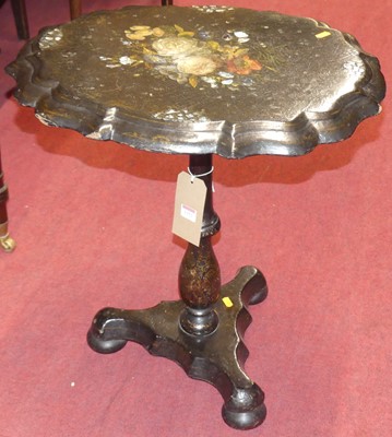 Lot 1252 - A mid-Victorian papier-mache and mother of...